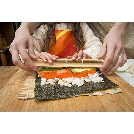 HTB bamboo sushi mat 24x24cm antibacterial roll ehomaki thick mouth setsubun green rolling making gourmet camping thin hanami HTB-BSR-W