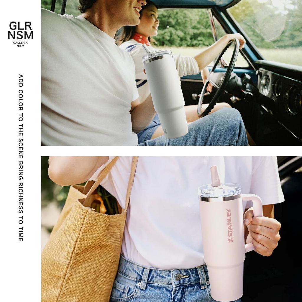 STANLEY Quencher Pro Tour Flip Straw Tumbler, 0.88L, Pistachio, Yellow-Green (10-12485-262)