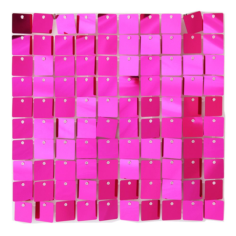 Square Shiny Snap-Lock Wind-Driven Sequin Panels for Background Wall Decoration