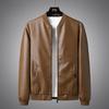 Lederjacke Herren Herbst und Winter Neuer Stil Samt Verdickt Vielseitig Lässig Trendig Übergröße Mantel Baseballkragen Lederjacke