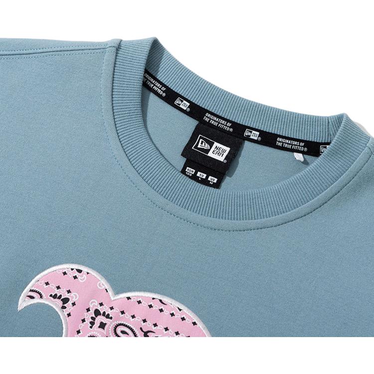 New Era SS22 MLB Boston Red Sox Printed Crew Neck Pullover Sweatshirt Unisex sweatshirt Blue 13086604