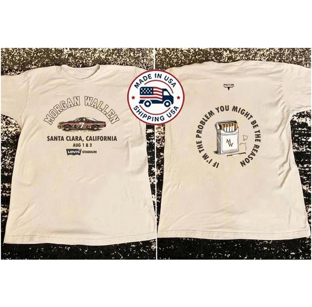 

Morgan Wallen I’m The Problem Tour Aug 1, 2 2025 California T-Shirt 4XL