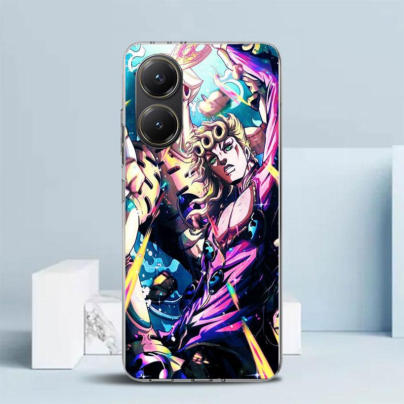 JoJo Adventure Giorno Giovanna Soft Cover for Xiaomi Poco F7 Ultra X7 X6 X5 Pro M7 Phone Case Redmi 15 15C 13 13C 12 12C 10 10C