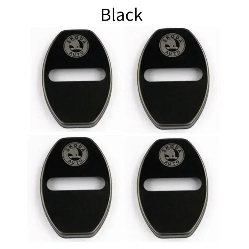 2025 New Car Styling Door Lock Decoration Protection Cover Emblem Case for Skoda Fabia Octavia Kodiaq Superb Karoq Fabia Auto Ac