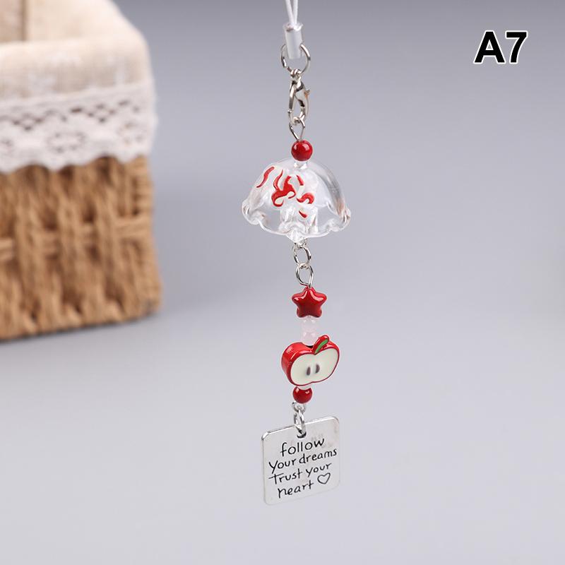 Cute Wind Chime Pendant Keyring Phone Lanyard Decorative Accessories Home Decorations Bag Camera Keychain Wind Chime Pendant