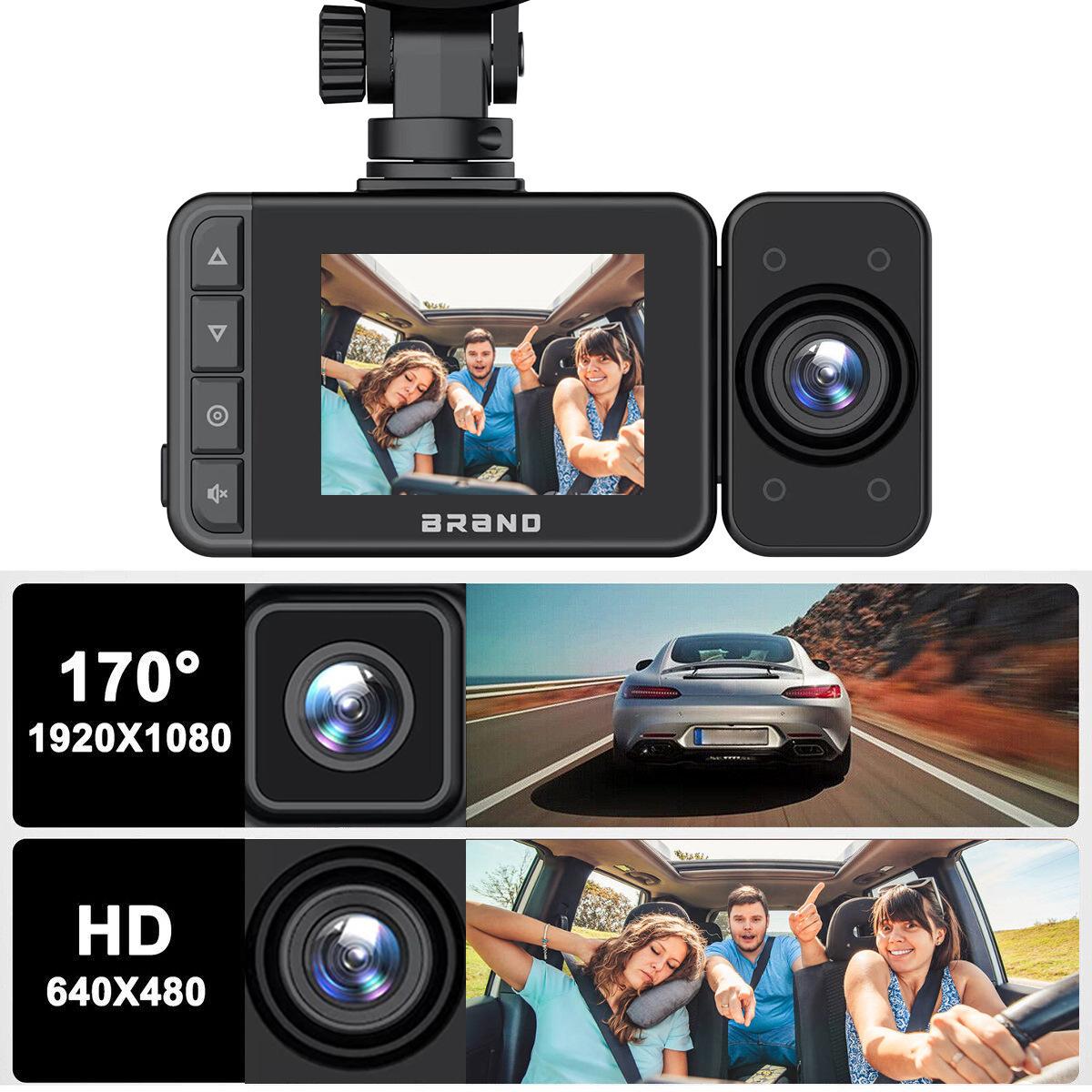 

A18 WiFi Dash Cam Front and Rear Inside Dual Camera Car DVR with Night Vision Parking Mode Type A
