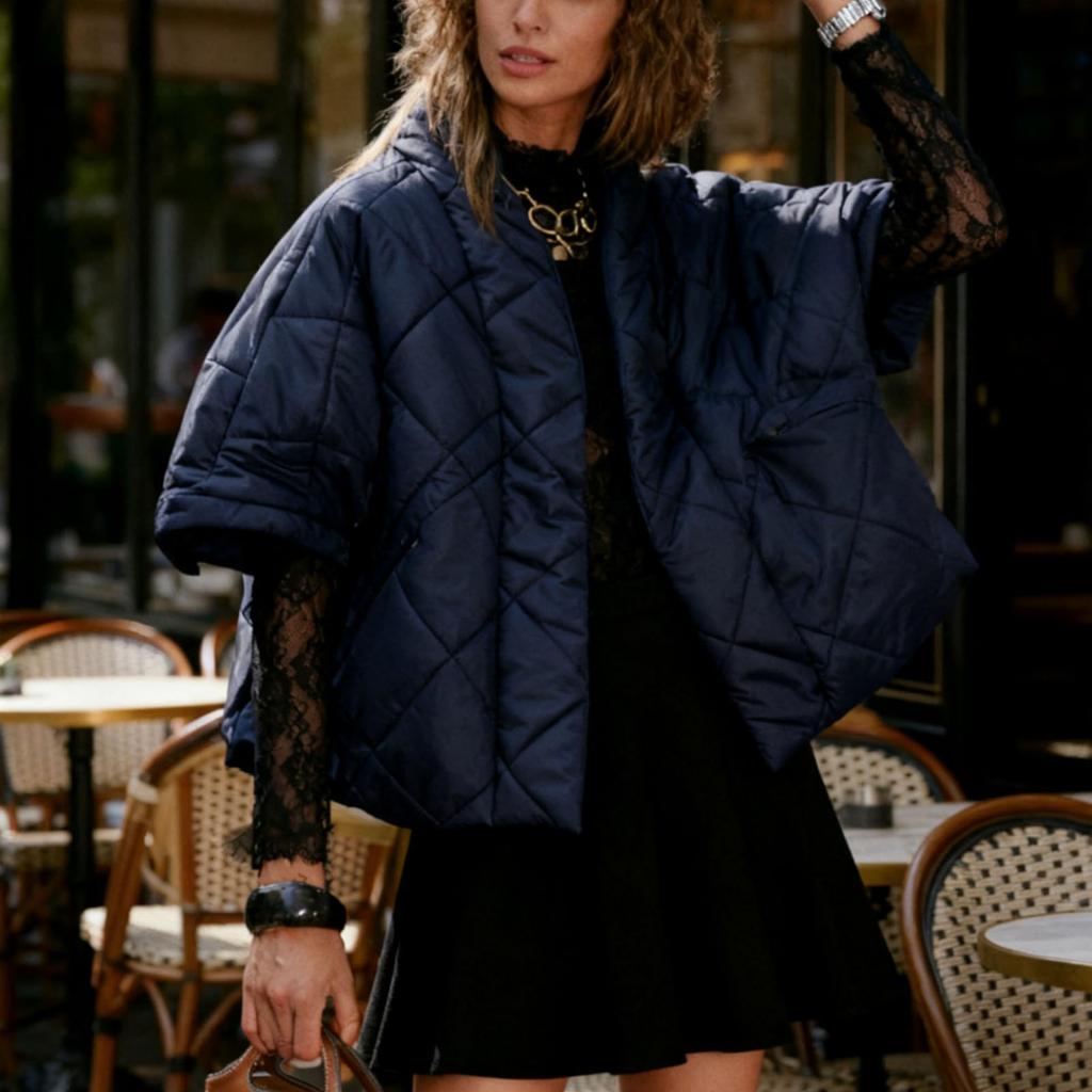 Women Casual Lightweight Oversized Padded Jacket Coat Warm Quilted Outerwear With Pockets