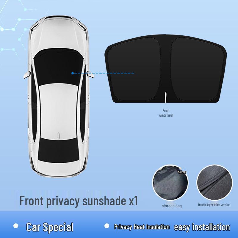 Compatible with Xiaopeng P7: Car Window Sunshade for Heat Insulation, Sun Protection, and Privacy.