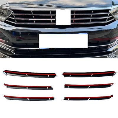 Para VW Passat B8 2015 2016 2017 2018 Variant Reacondicionamiento Tira Brillante Cromada En Su Rejilla Delantera Accesorios Para Coche