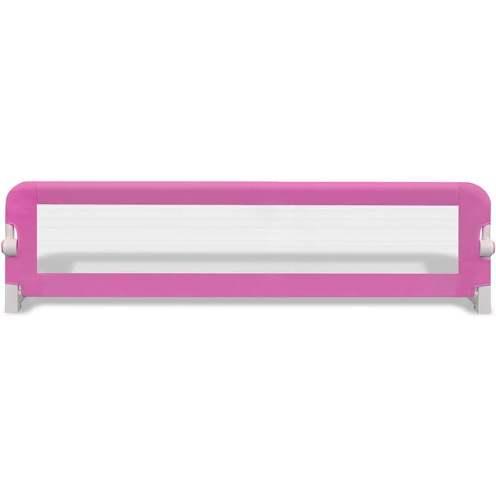 Vidaxl Baby Bed Rails, 2 Pcs, Pink, 150X42 Cm