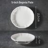 Pure White Ceramic Seasoning Dish for Soy Sauce and Vinegar - Ideal for Creative Hotel or Restaurant Use
