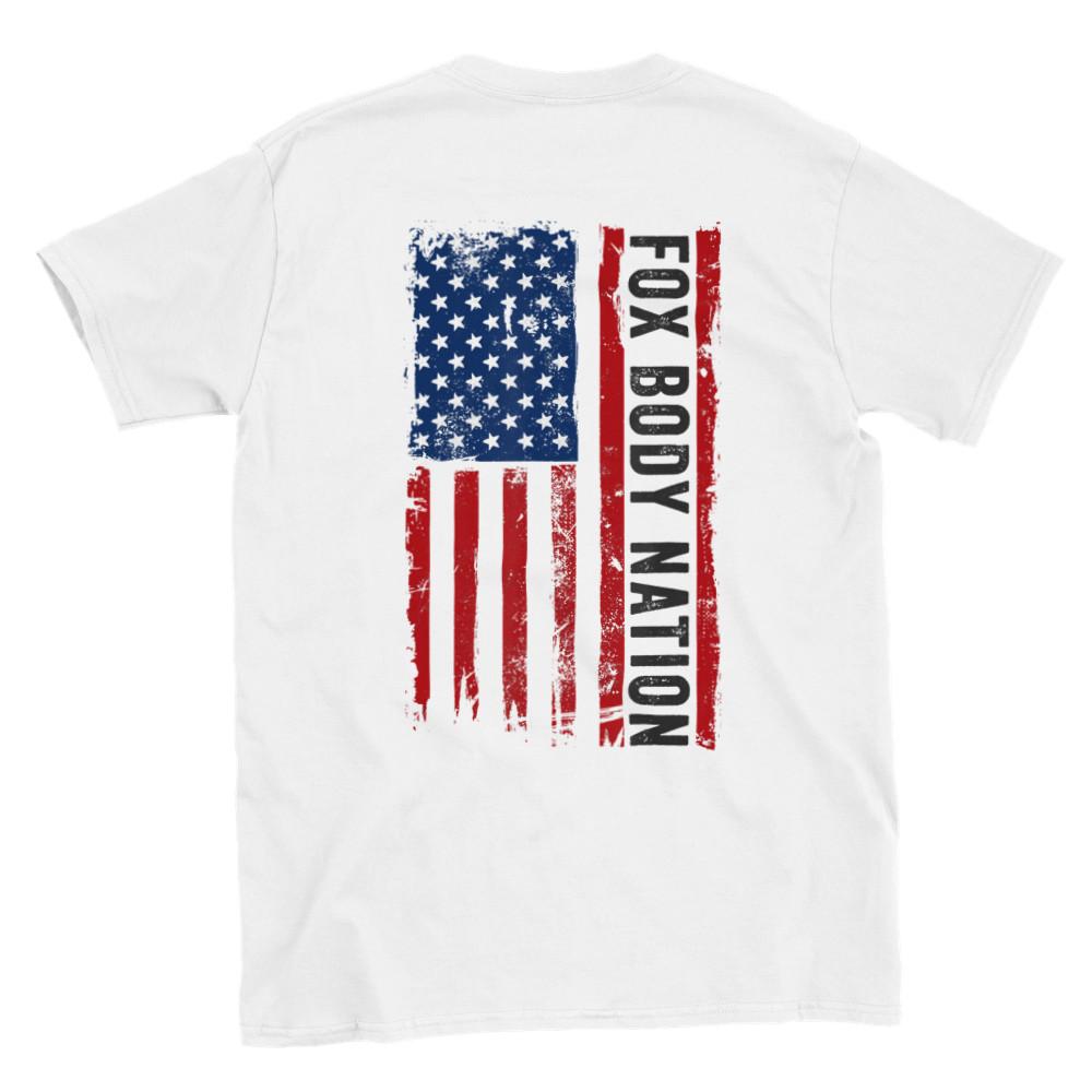 

Fox Body Nation - Mustang - Back Print - Classic Unisex Crewneck T-shirt Unisex T-Shirt XXXXL