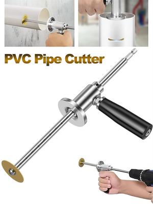 Innenschneider für PVC-Rohre mit Diamantkorn-Trennscheibe und Griff für 1-1/2 Zoll bis 8 Zoll Schedule 40 PVC-Rohre für Schlagbohrmaschine