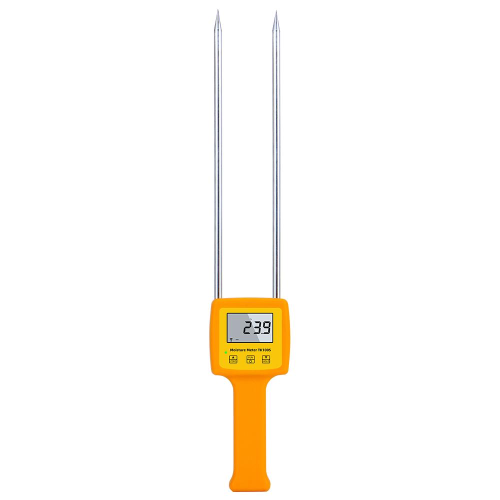 

Цифровой измеритель влажности зерна TK100S Ручной гигрометр Детектор влажности зерна Измерение влажности кукурузы, риса, соевых бобов оранжевый