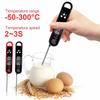 Klappbares Lebensmittelthermometer Küche Backen Digitales Wasserthermometer Lebensmittelsonde Fleisch Grillthermometer