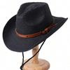 Women Summer Outdoor Foldable Beach Hats Big Size 62Cm Cowboy Hat Men Jazz Straw Hat Uv Sun Protection Travel Fashion Sun Hats
