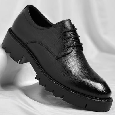 Pantofi pentru bărbați cu creștere interioară a înălțimii 10cm pantofi de nuntă pantofi cu tops jos pentru bărbați cu creștere a înălțimii pantofi pentru bărbați cu creștere a înălțimii de 8cm pentru toate anotimpurile formali din piele