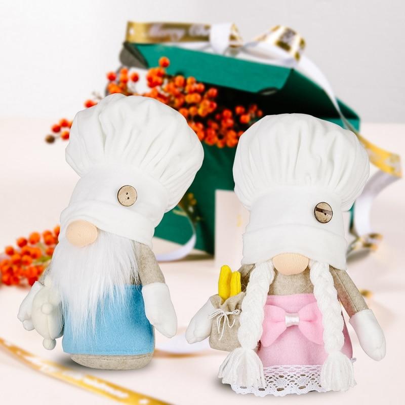 White Chef Hat Rudolph Ornament