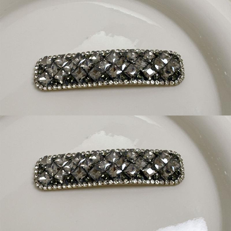 1/2Pcs Light Luxury  Hairpin Versatile Temperament Shining Zircon Side Clip Bangs Clip  Hair Accessories Gifts