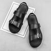 New Trend Men's Sandals Genuine Leather Male Beach Shoes Outer Wear Anti-Slip Summer Flats Cool Sandaly Simple Slippers