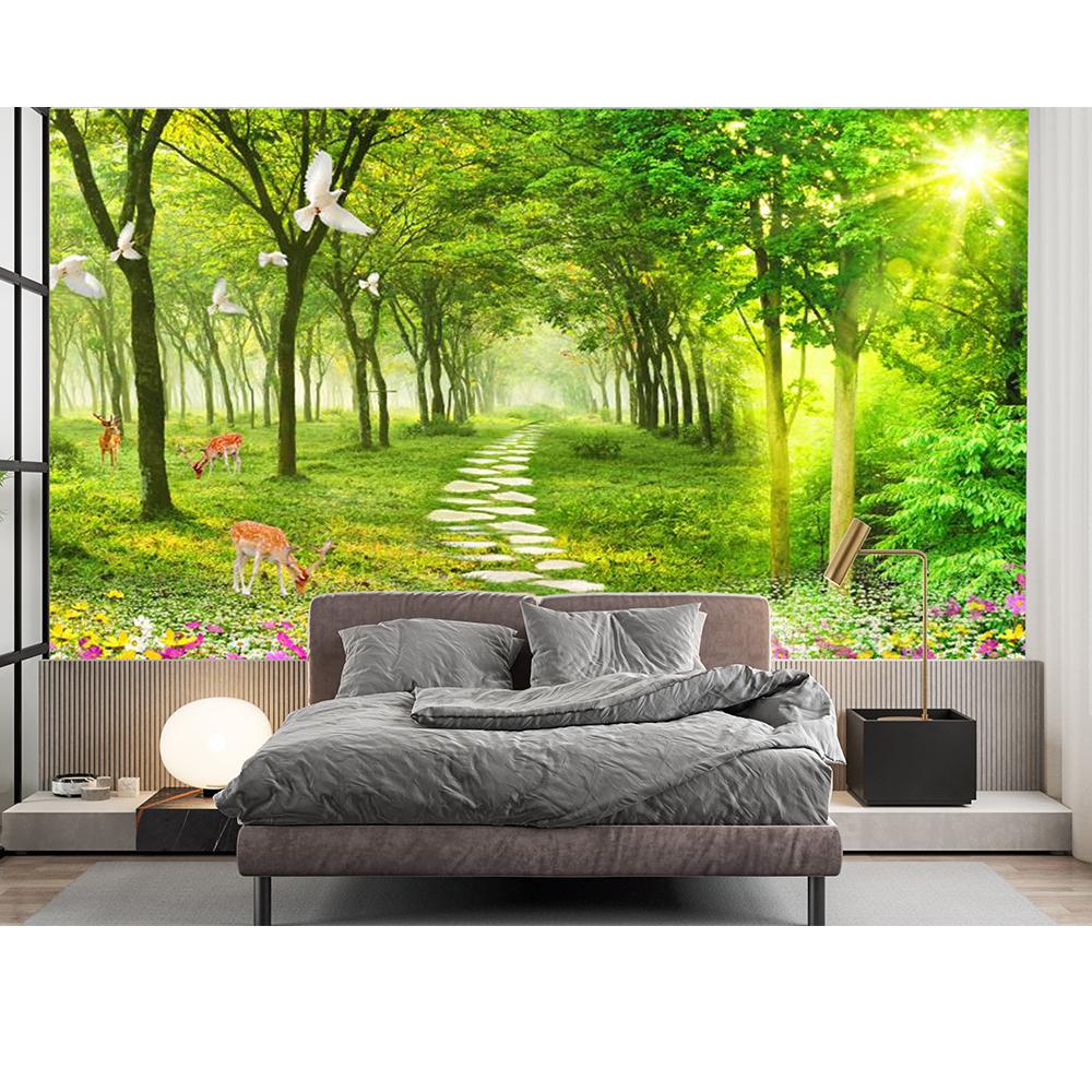 Wald Tapete 3d Natürliche Landschaft Tapete Wohnzimmer Schlafzimmer Wohnkultur Wandbild