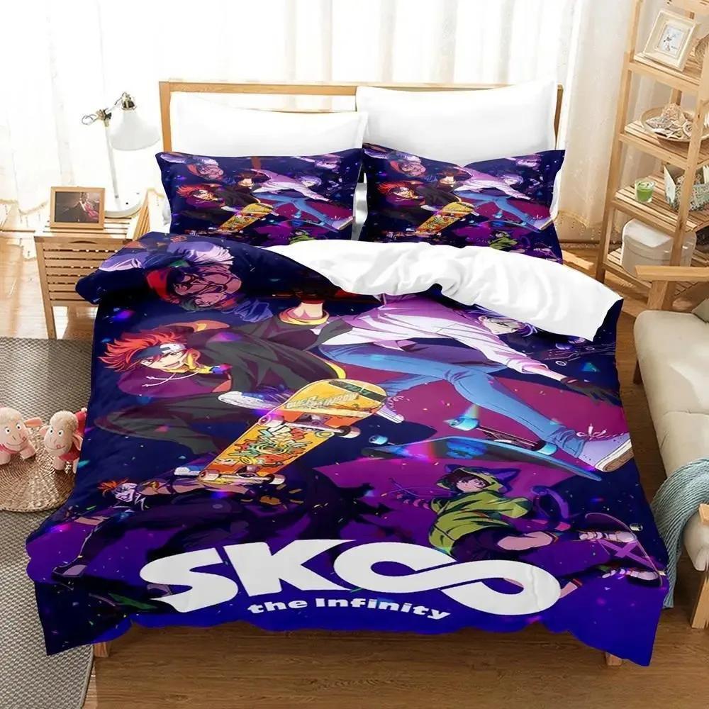 New SK8 the Infinity Beding Set Single Twin Ful Quen King-Sized Dimensionsd Dimensions Bed Linen Set Adult People Kid Bedrom Duvet cover Sets Anime