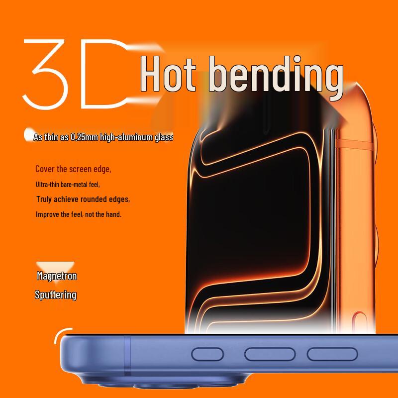 AR Anti-Reflective 3D Curved Tempered Glass Screen Protector for iPhone