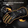Comfort Fit Heated Gloves for Winter Motorcycle Riding Featuring Quick Heat Technology Soft Sponge Padding Anti Slip Palms and Easy Cleaning