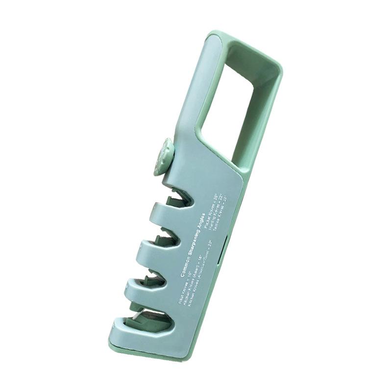 

Точилка для ножей из нержавеющей стали, регулируемая, креативная, новая точилка для ножей, 4-в-1, бытовой кухонный многофункциональный инструмент 1pcs зелёный