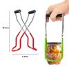 Canning Jar Lifter Tong Stainless Steel Can Tong Clip With Grip Handle Heat Resistance Anti-Clip Glass Bottle Holder KitchenTool
