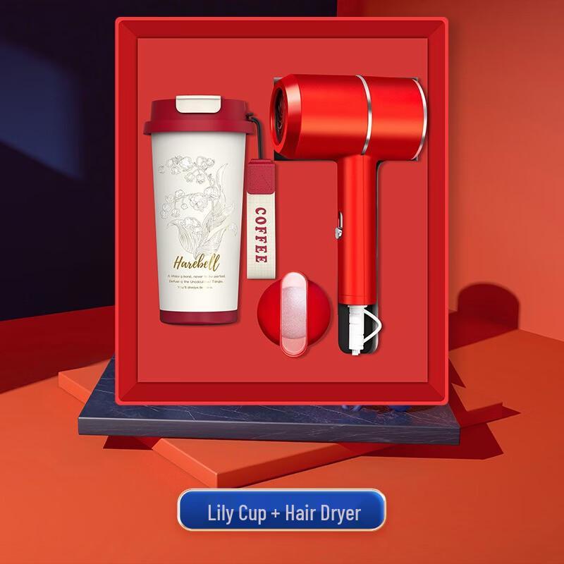 Lailuo Lily of the Valley Coffee Cup & Hair Dryer Gift Set