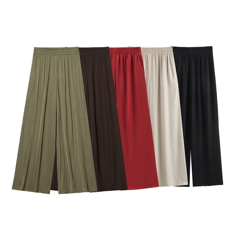Kaslead New Arrival Women's Clothing Fashion Style Fashion High Waist Wide Leg Casual Pants 8741020 743