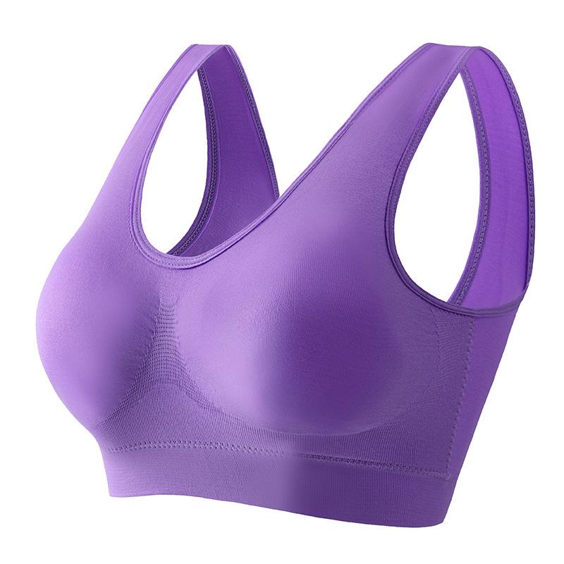 

Женский бесшовный спортивный бюстгальтер: Без косточек, Дизайн с перекрещенной спинкой, Идеально для йоги, бега, фитнеса, Доступны большие размеры M