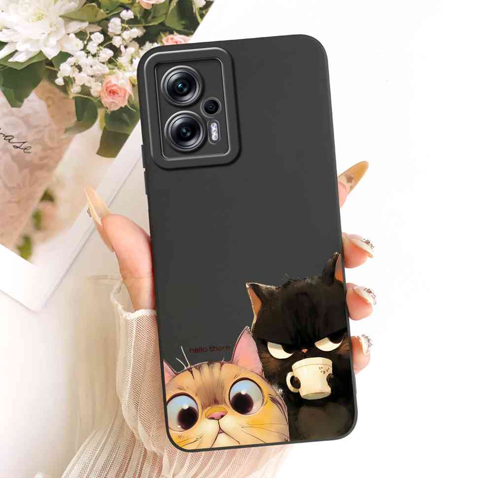 For Redmi Note 11T Pro 5G 22041216C Case Stylish Painted Flowers Silicone Cover For Redmi Note 11T Pro 11T PRO 5G Phone Cases