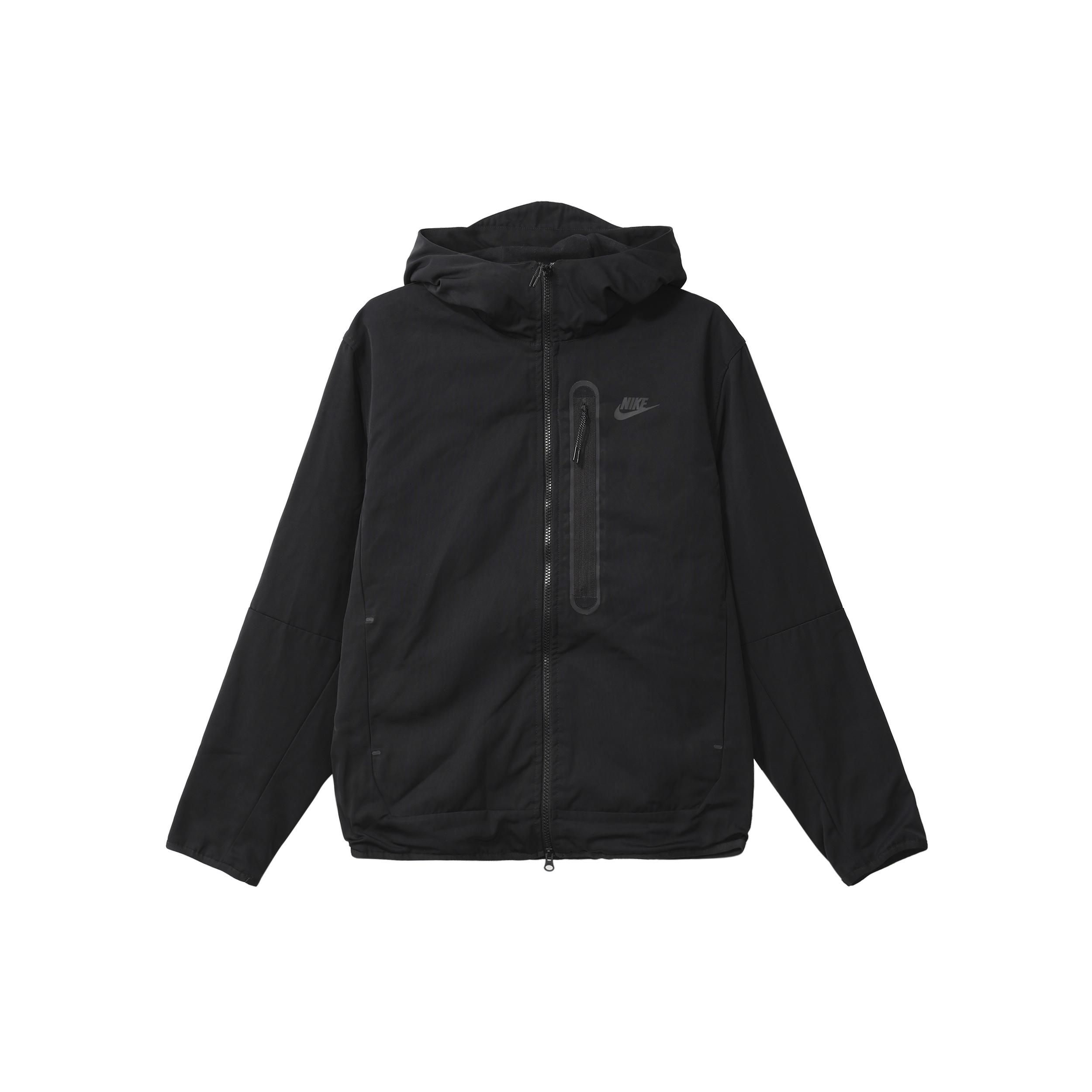 Nike Sportswear Tech logo Printed casual hooded Jacket  Black  Men s CU4486-010 M