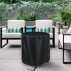 420D Oxford Round Table Cover for Small Outdoor Tables Waterproof and Windproof with Adjustable Drawstring for a Snug Fit