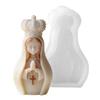3d Virgin Mary Candle Mold Non-Toxic Candle Making Mold Praying Virgin Mold Exquisite For Home Fragrance Religious Decor Gift