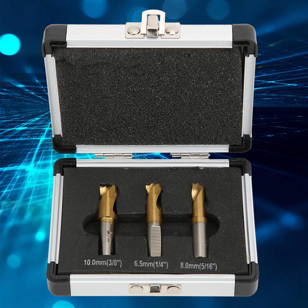 3 Stück HSS CO Kobalt Punktschweißbohrer Set Kit Schweißschneider Schneidzubehör 1/4 Zoll 5/16 Zoll 3/8 Zoll Punktschweißbohrer Bohrer