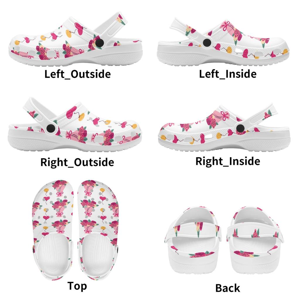 Cartoon Print EVA Casual Clogs Adult Unisex Quick Dry Lightweight Slip On Soft Sole Shoes Summer Sandals Daily Comfort Wear