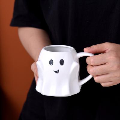 Velikonoce Halloween Ghost Elf 3D Kreativní Roztomilý pár Hrnek Dárek Odpolední čaj Snídaně Šálek na mléko Domácí kancelář Keramický hrnek na pití
