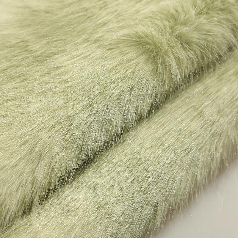50x180cm Thickend Faux Fox Long Hair Plush Fabric for Coats Collar Toys Carpet For Diy Sewing Plain Soft Warm Fur Cloth
