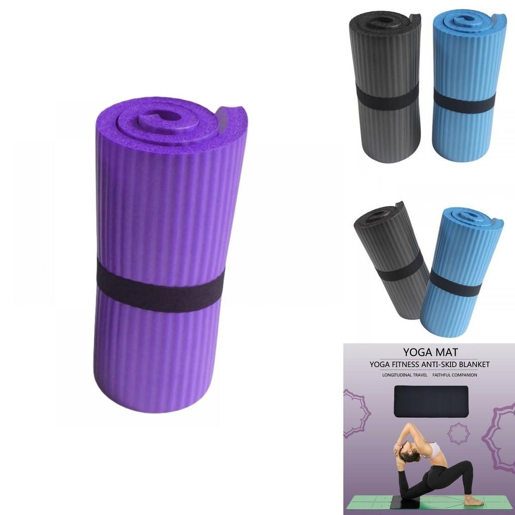 Tappetino per Ruota Fitness Nbr Spessore 1,5 cm Supporto per Allenamento Addominale e Assistenza Yoga Viola Blu Nero Rosa