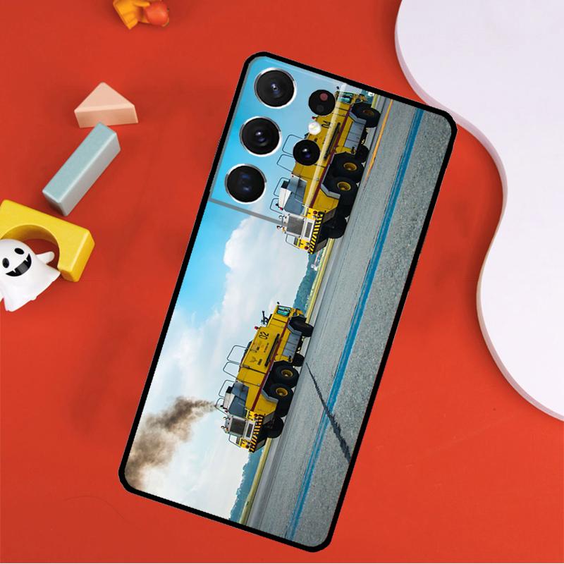 Fire Truck Phone Case For Samsung Galaxy S25 Ultra S24 Ultra S9 S10 S20 S21 S22 S24 Plus S23 FE Cover
