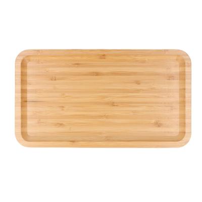 Bathroom Vanity Tray Cosmetics Storage Makeup Organizer Rectangular Bamboo Wood Modern Home Decor