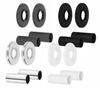 Chrome Masking Set Single Rosette with Sleeves