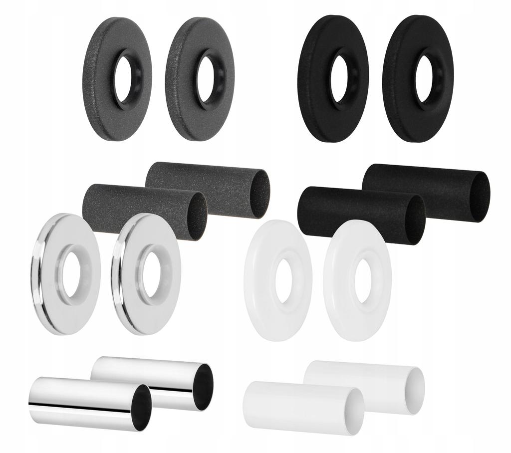 Chrome Masking Set Single Rosette with Sleeves