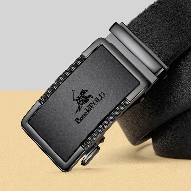 Men's Automatic Buckle Genuine Leather Belt