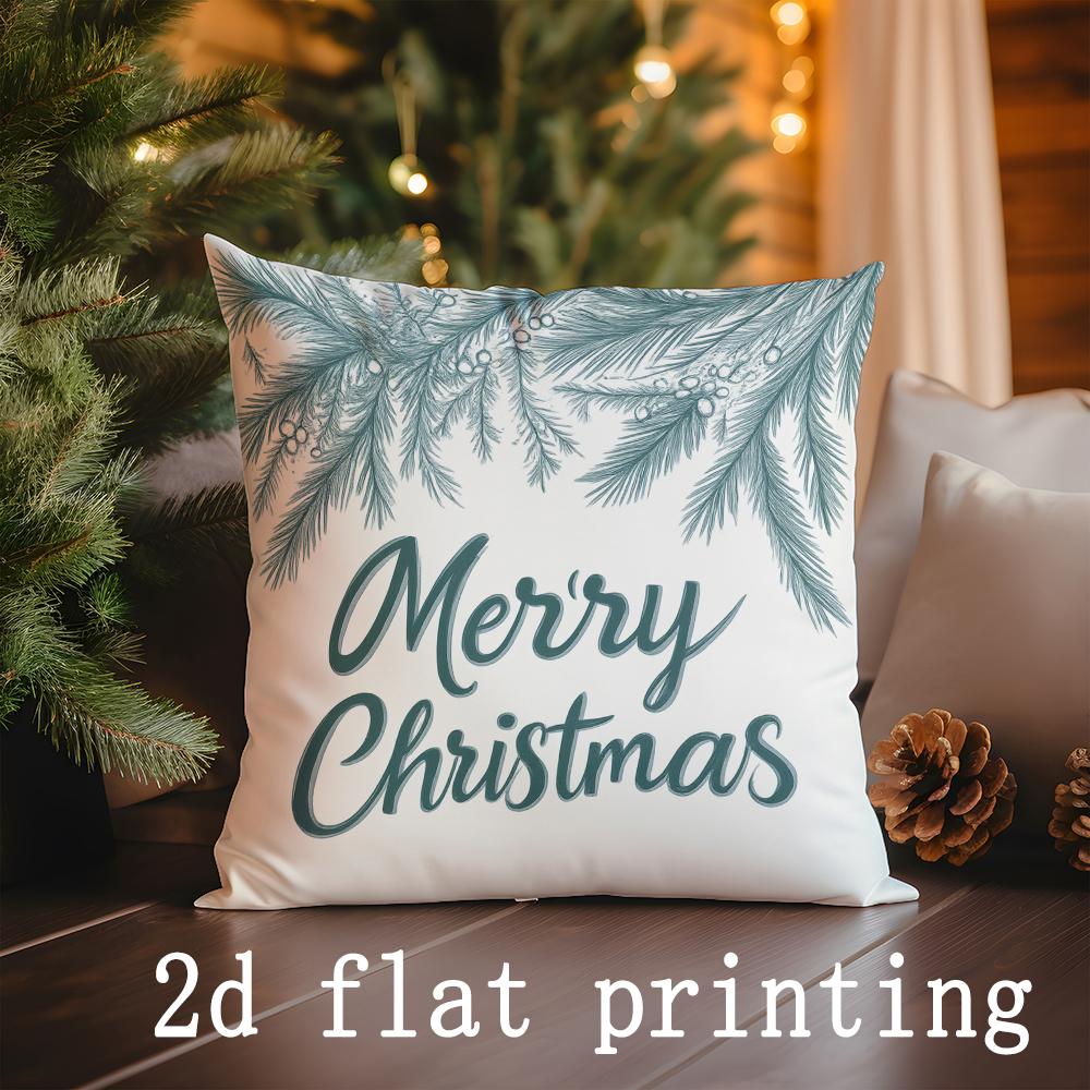 Kissenbezug mit weihnachtlichem und winterlichem Muster für Sofa, Schlafzimmer oder Auto