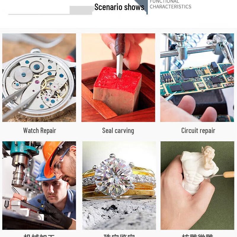 Miling Handheld Magnifying Glass with LED Light