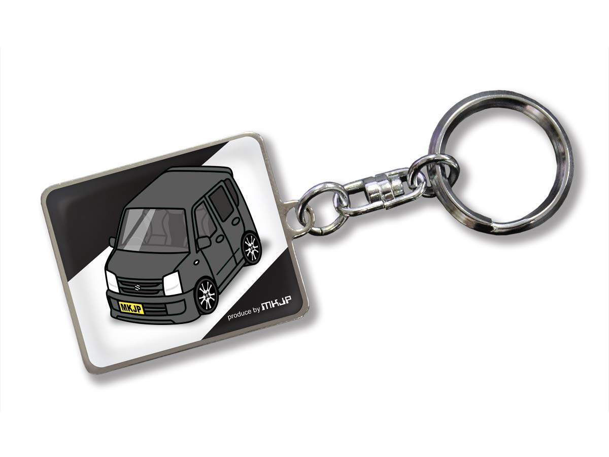 

Custom Keychain for Suzuki Wagon R Black Black Car Color [MKJP] MH21S, Base,